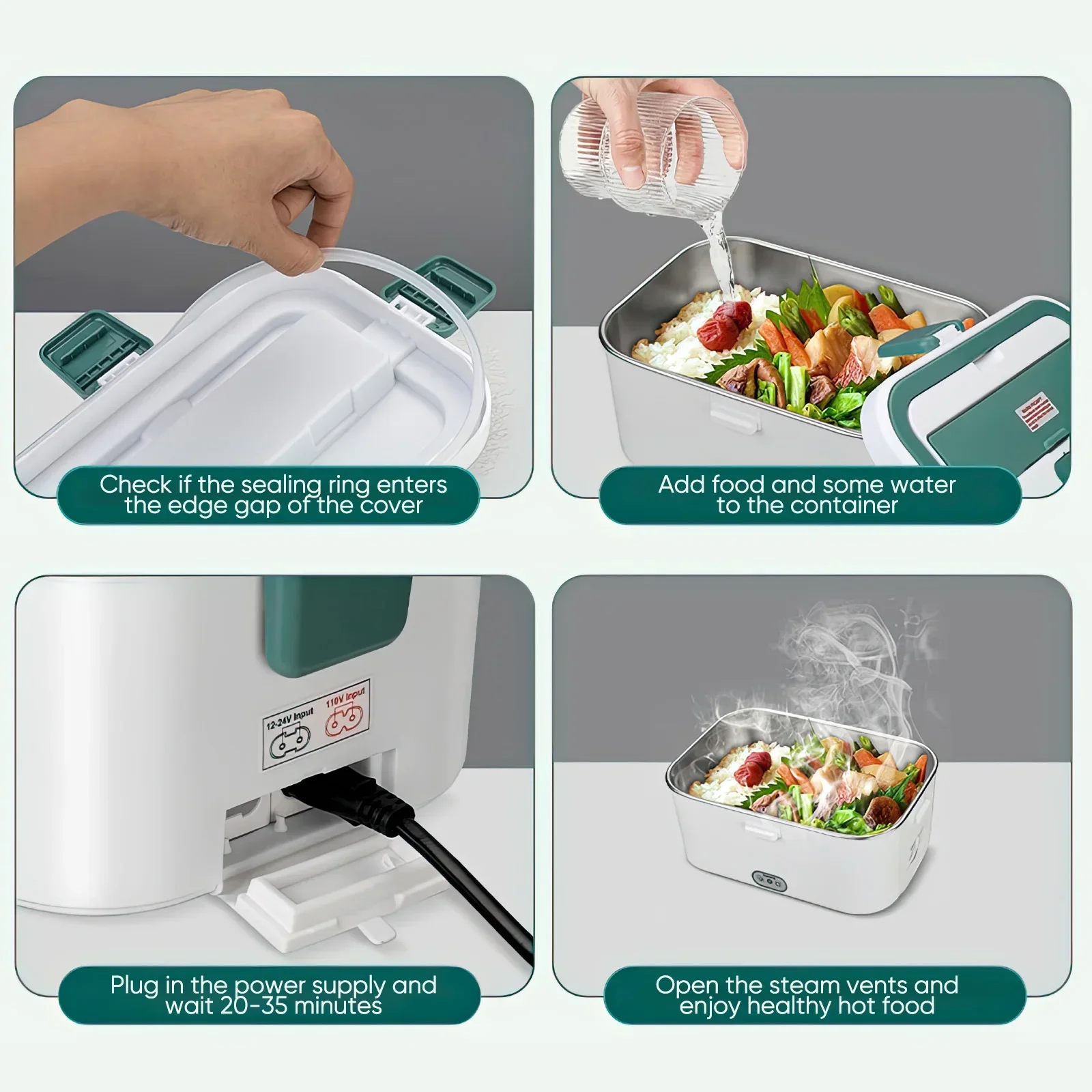 Electric Lunch Box Food Warmer - Portable Food Warmer review and price