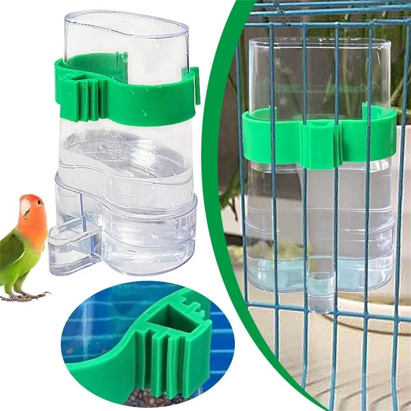 Bird Water Drinker Feeder Cont - Portion Control Container review and price