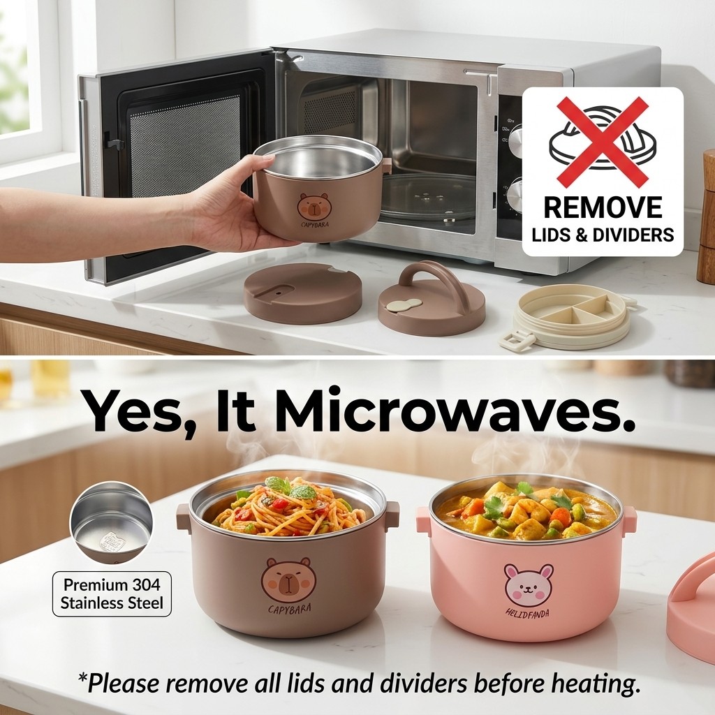 304 Stainless Steel Thermal Lu - Food Storage Containers B&M review and price