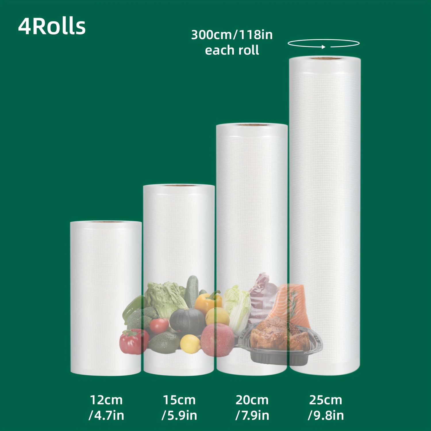 4-Pack Vacuum Sealer Rolls: He - Food Storage Vacuum Seal review and price