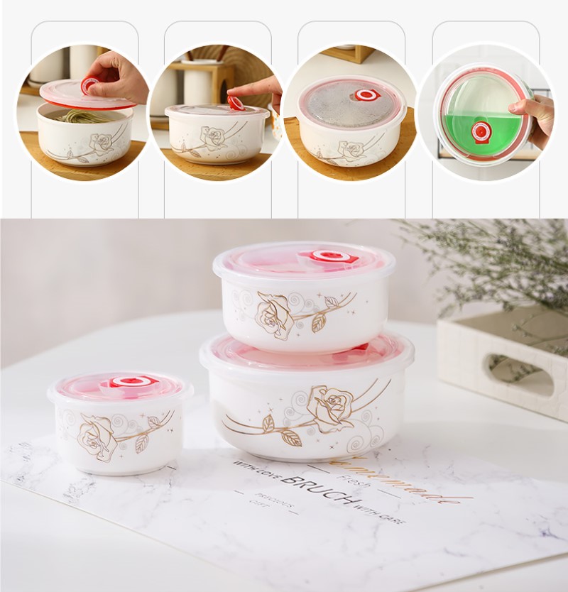 Three-piece set, fine bone chi - Food Storage For Baby review and price