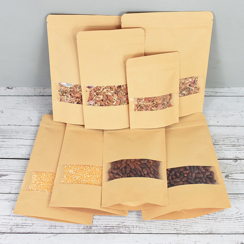 20/50pcs Kraft Paper Zip Lock  - Food Storage Zip Bags review and price