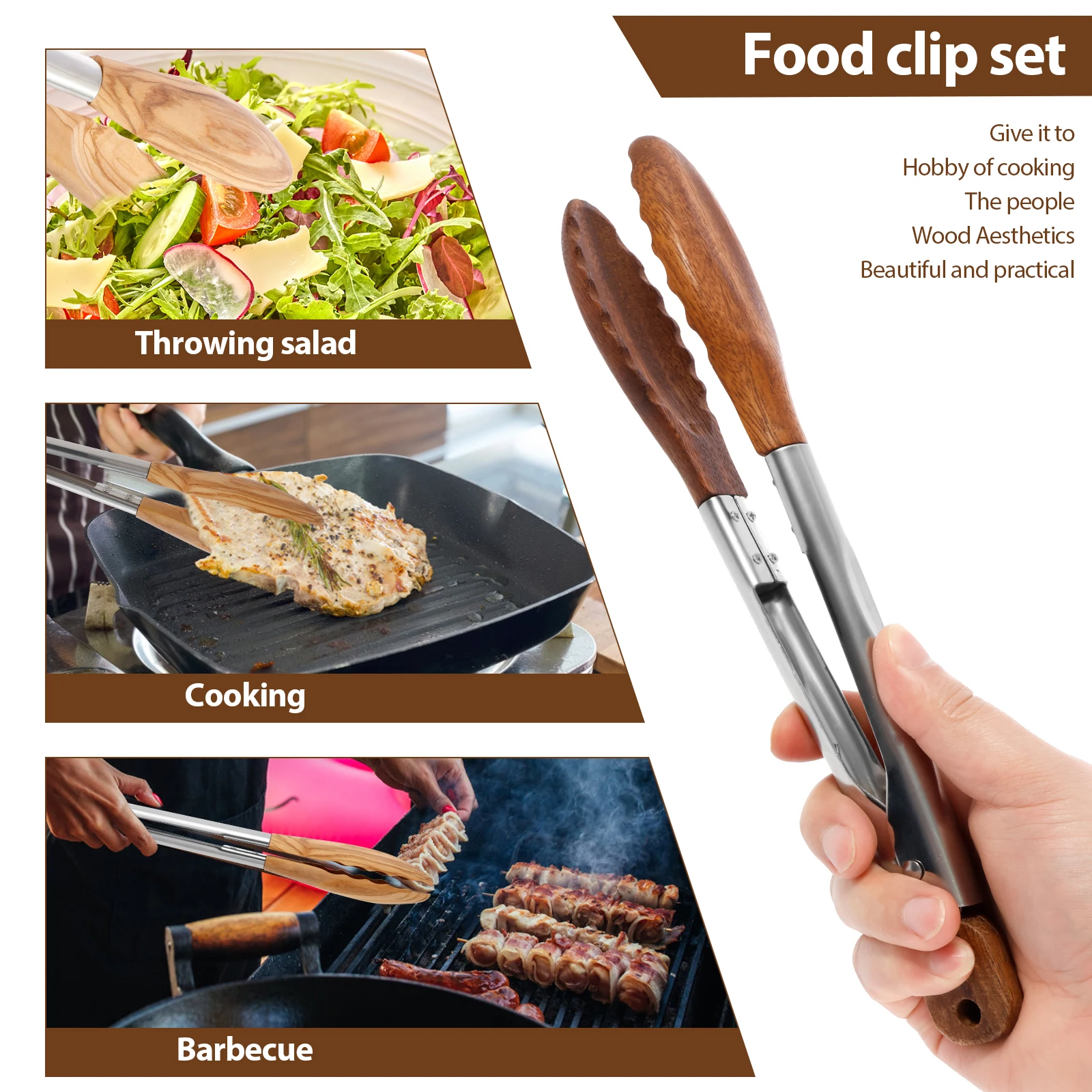 2Pcs Wood Food Tongs Rustproof - Storage Tips For Food review and price