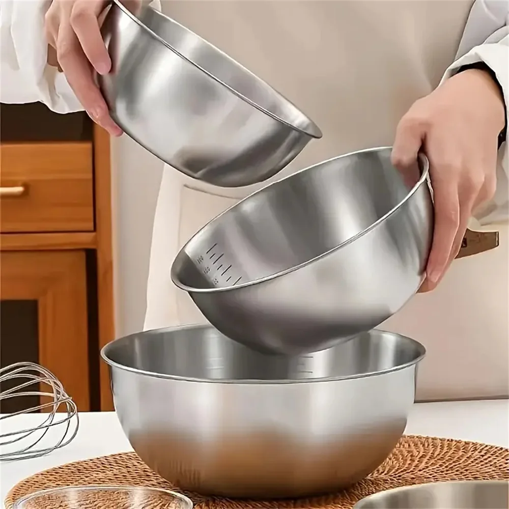 1-3 Stainless Steel Bowl Set w - Food Storage For Room review and price