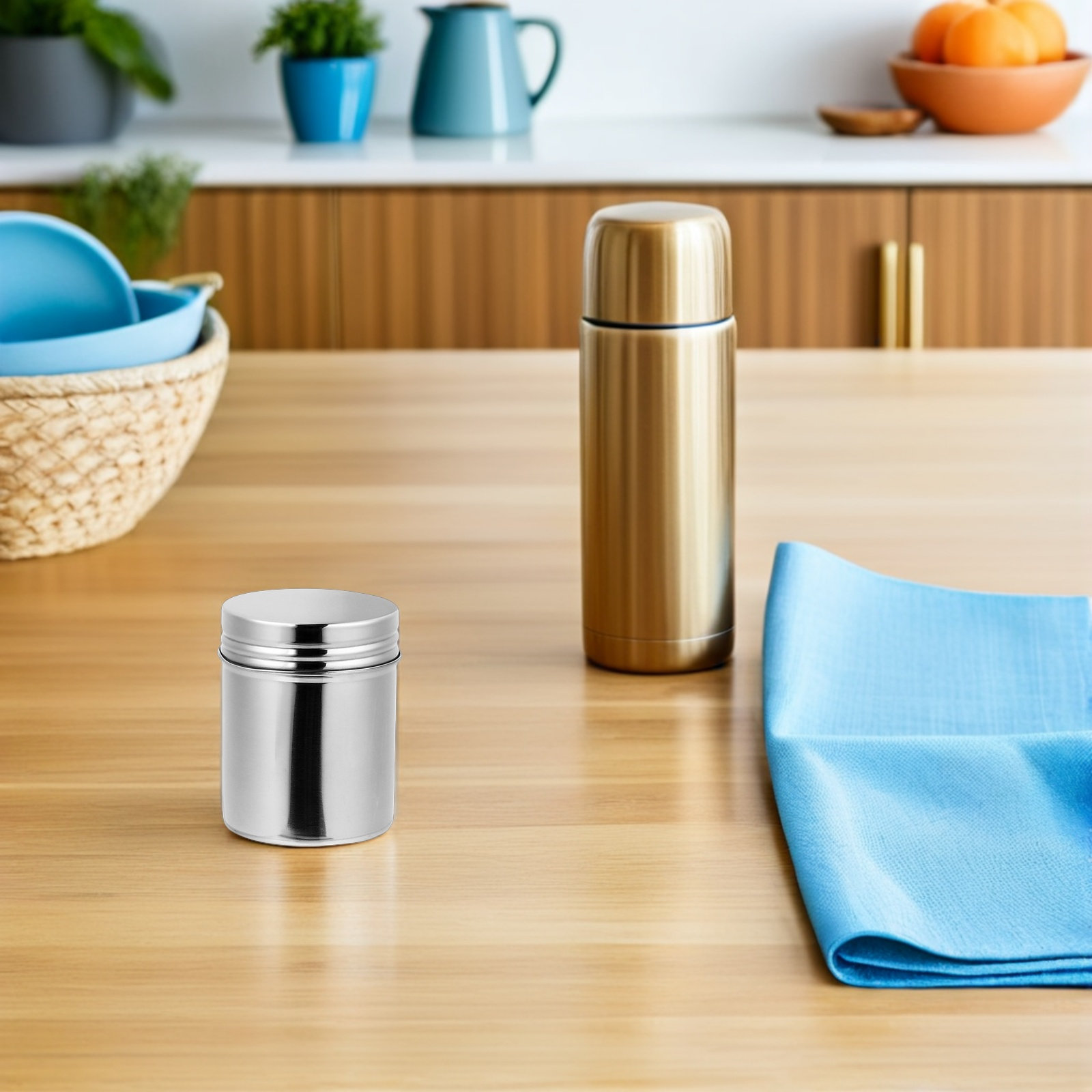 2Pcs Stainless Steel Canisters - Food Storage Jars Airtight review and price