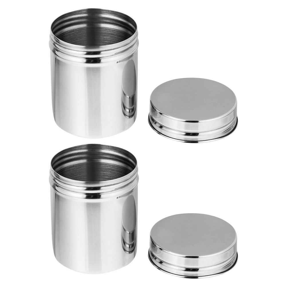 2Pcs Stainless Steel Canisters - Food Storage Jars Airtight review and price