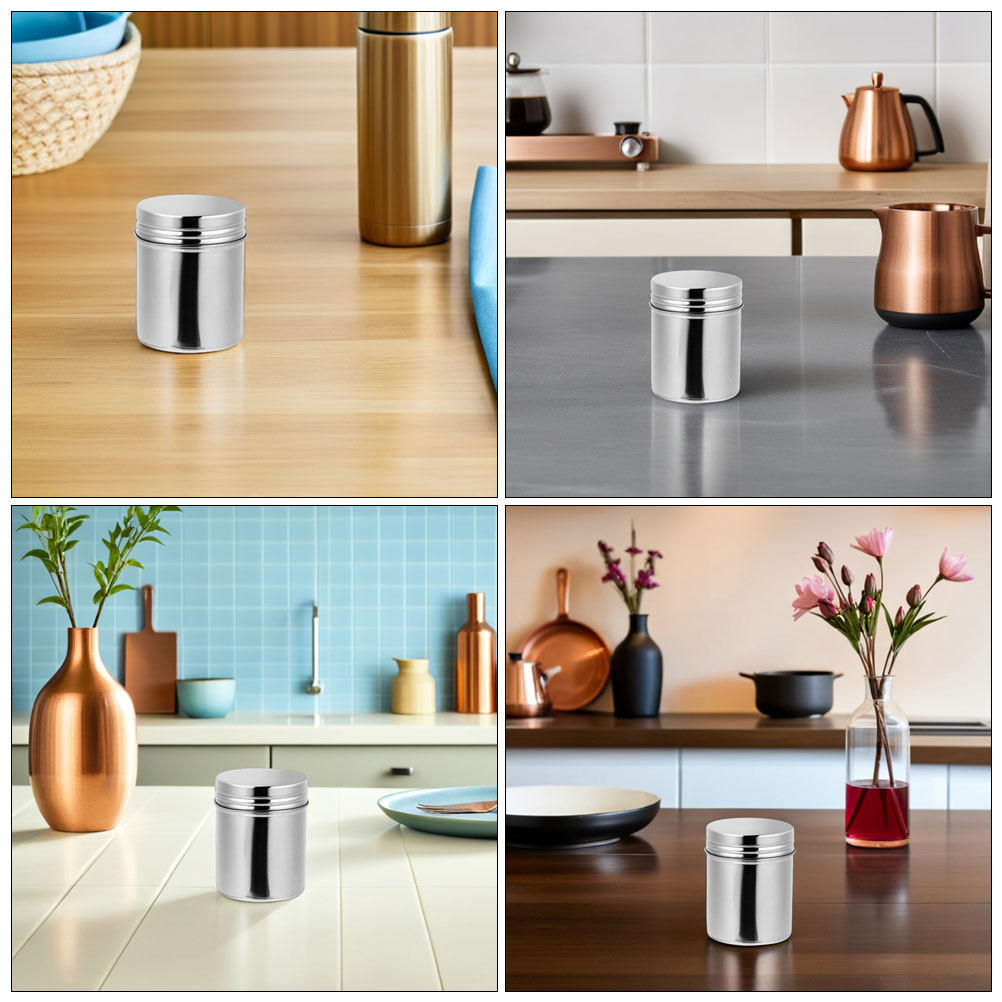 2Pcs Stainless Steel Canisters - Food Storage Jars Airtight review and price