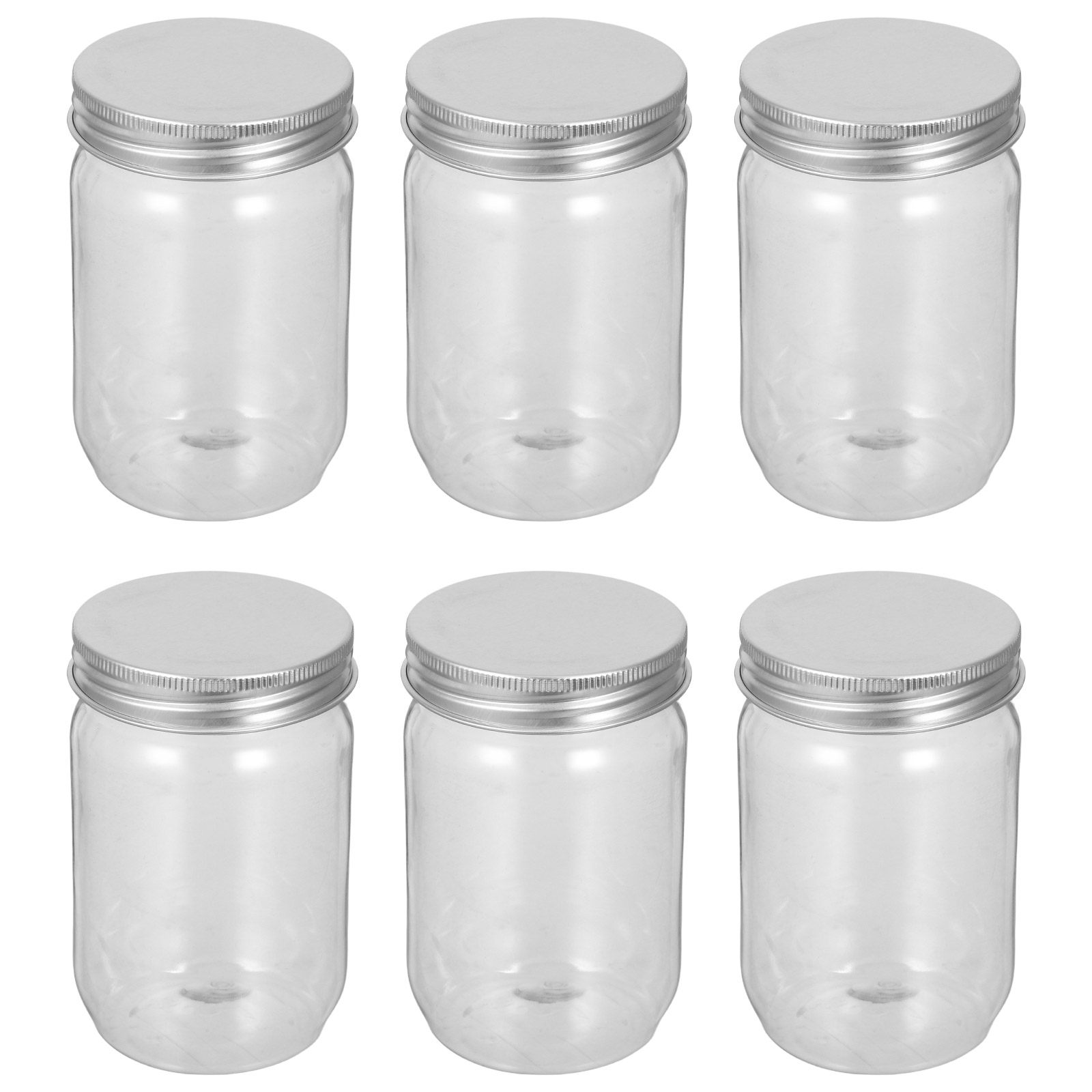 6Pcs Clear Plastic Mason Jars  - Food Storage Containers With Lids review and price