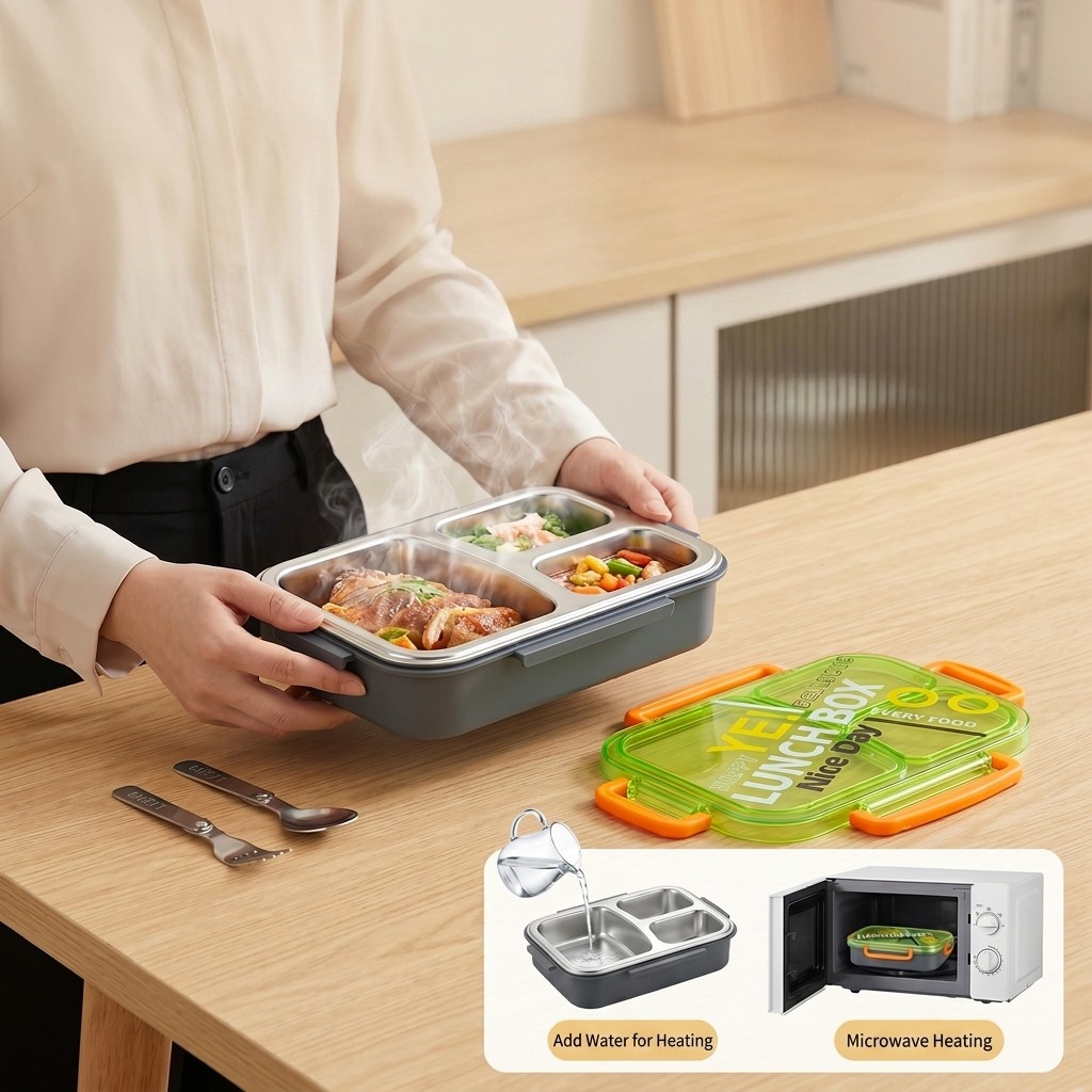 Microwavable 304 Stainless Ste - Food Storage Containers B&M review and price