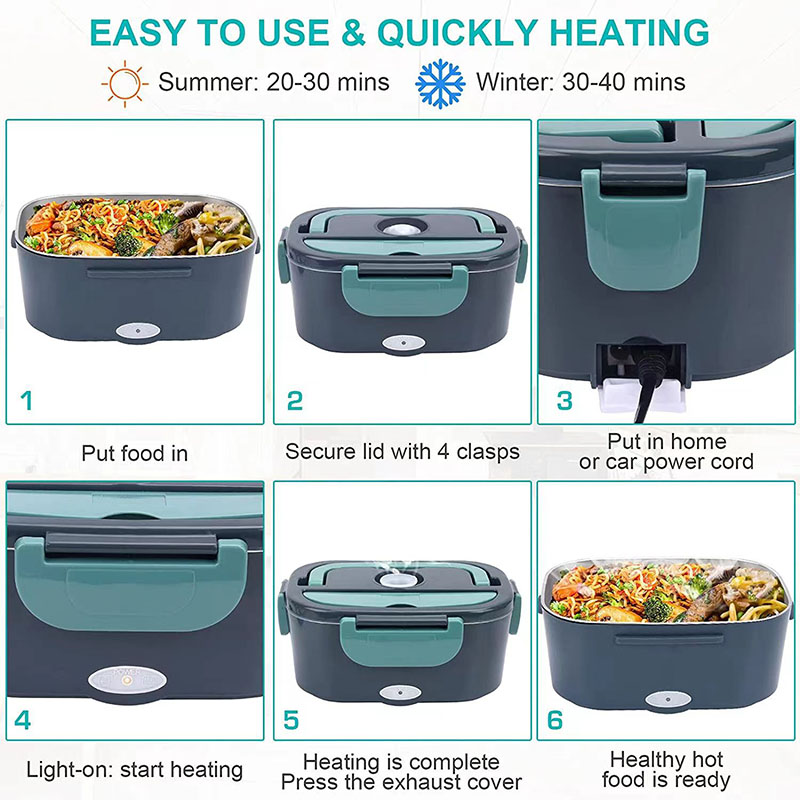 1.5 L 60W Electric Lunch Box F - Portable Food Warmer review and price
