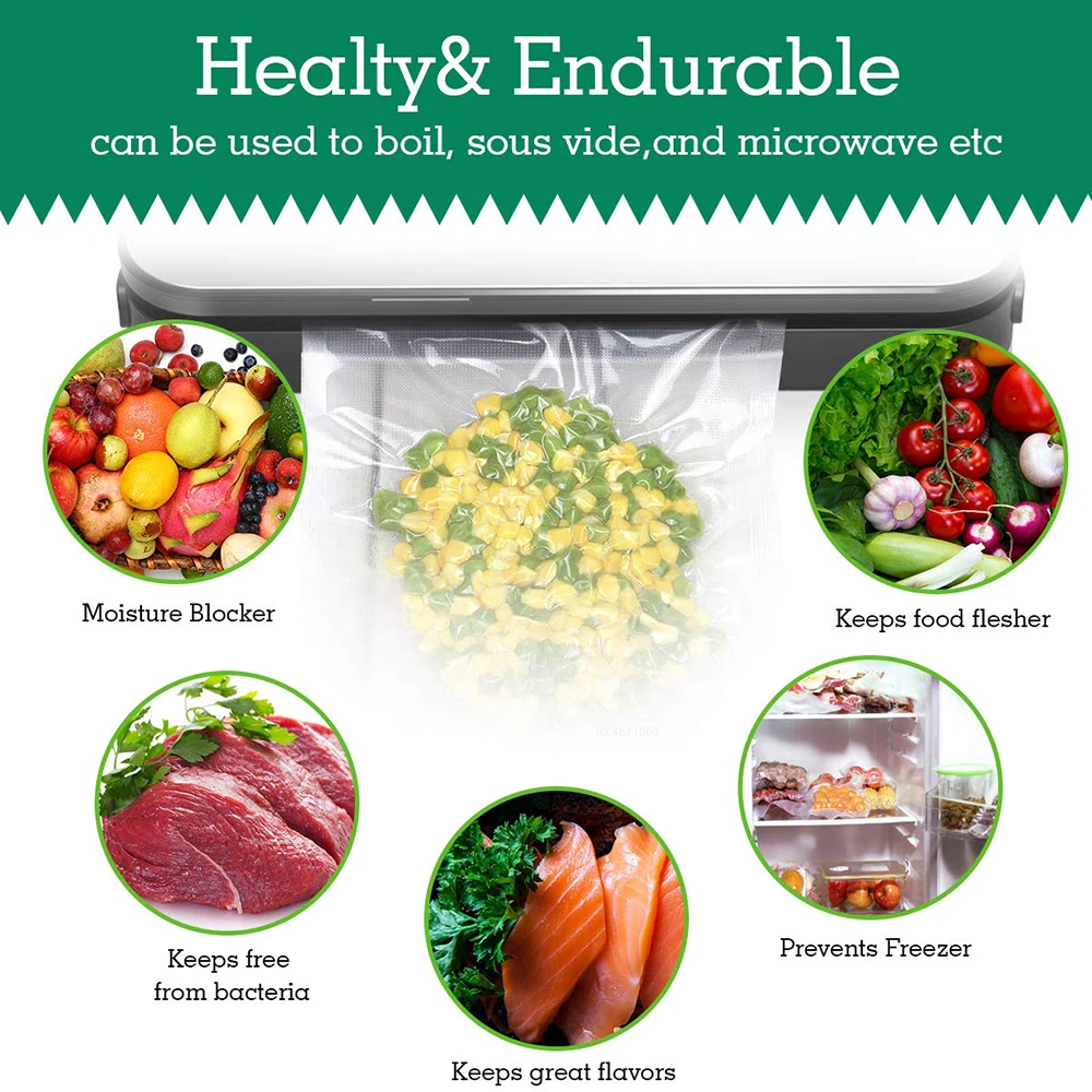 Sous Vide Roll Bags for Vacuum - Food Storage Zip Bags review and price